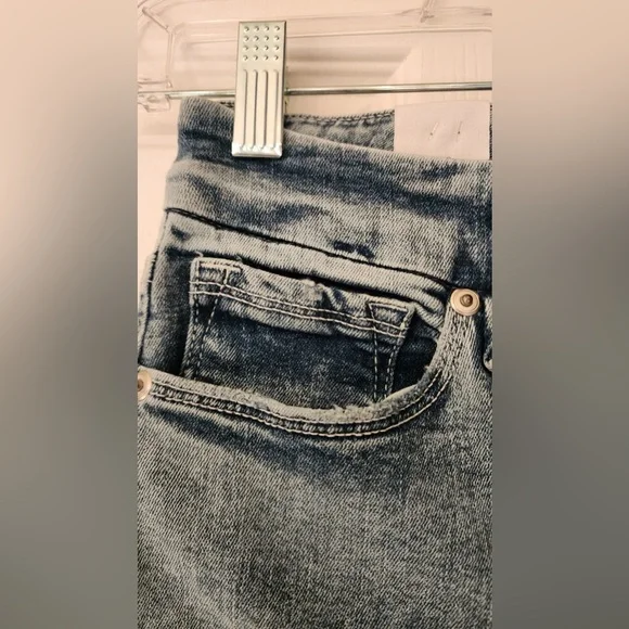 Good American Good Waist Skinny High Rise Blue Jeans Tummy Tech Size 2 /26 - Picture 12 of 16